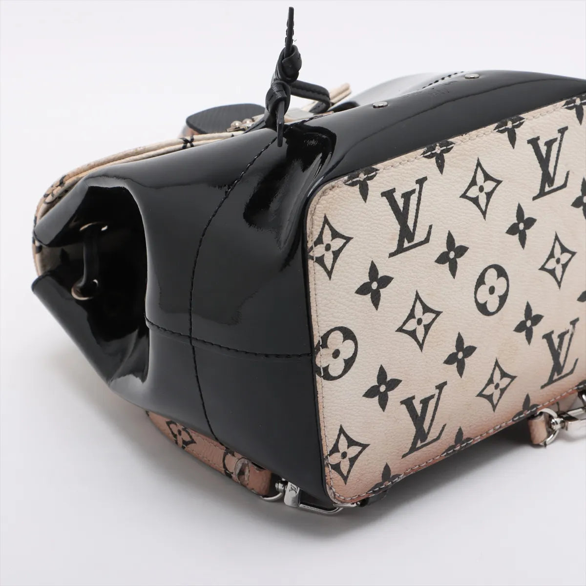 Louis Vuitton Vernis x Monogram Hot Springs Mini Backpack Black