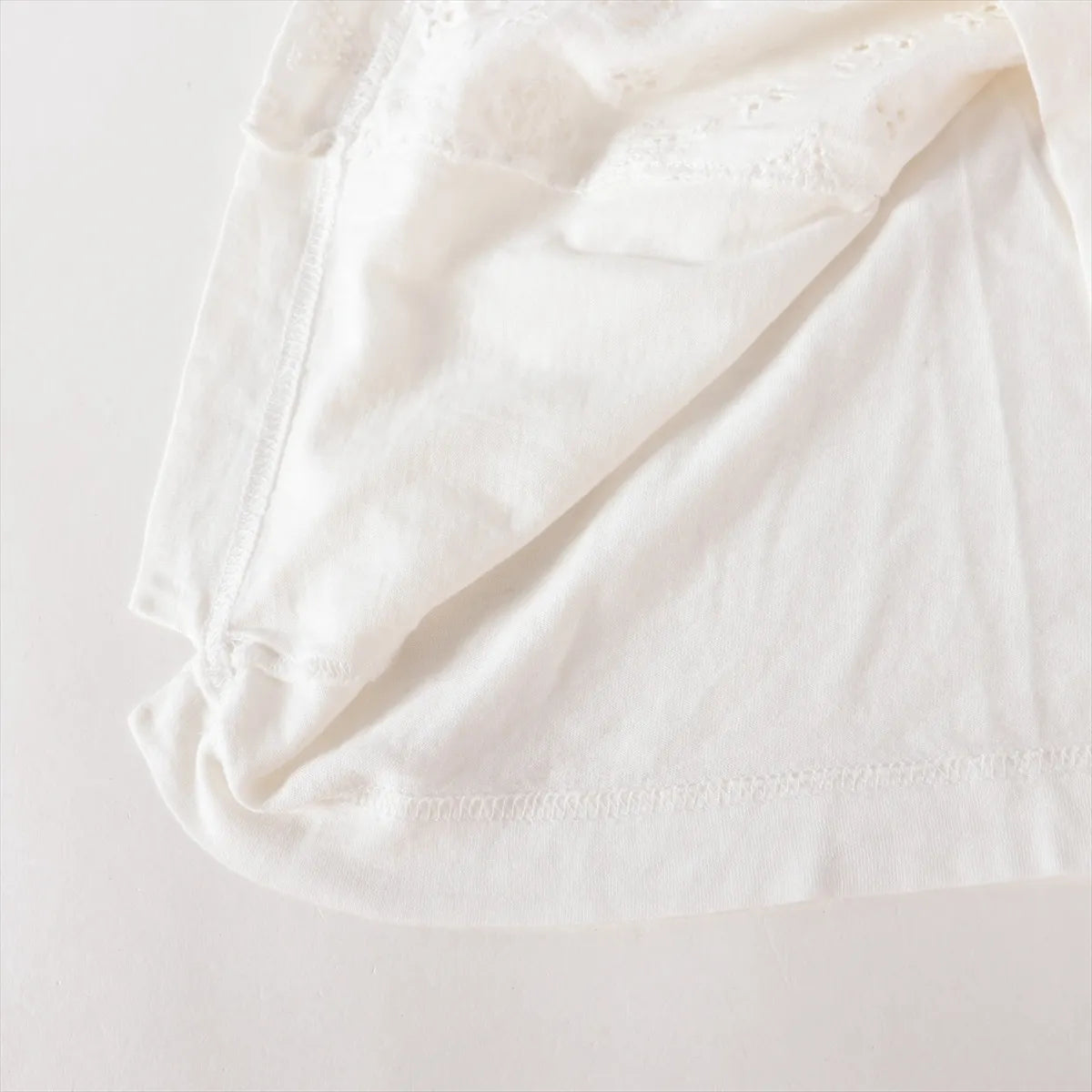 Louis Vuitton Monogram Eyelet Cotton Blouse White