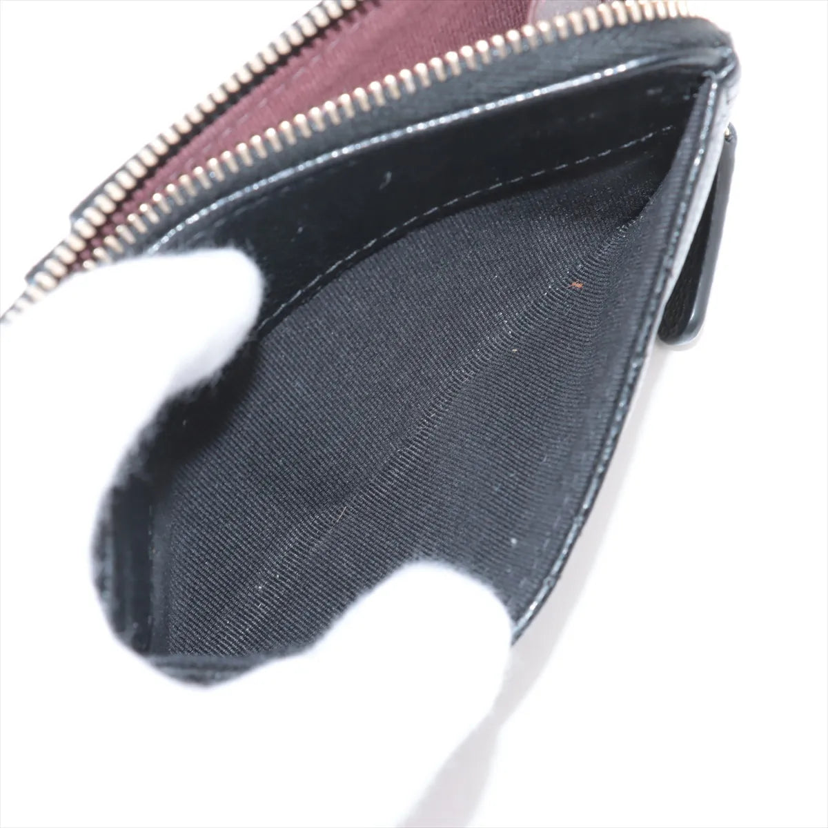 Chanel CC Logo Matelasse Caviar Skin Coin Card Wallet Black