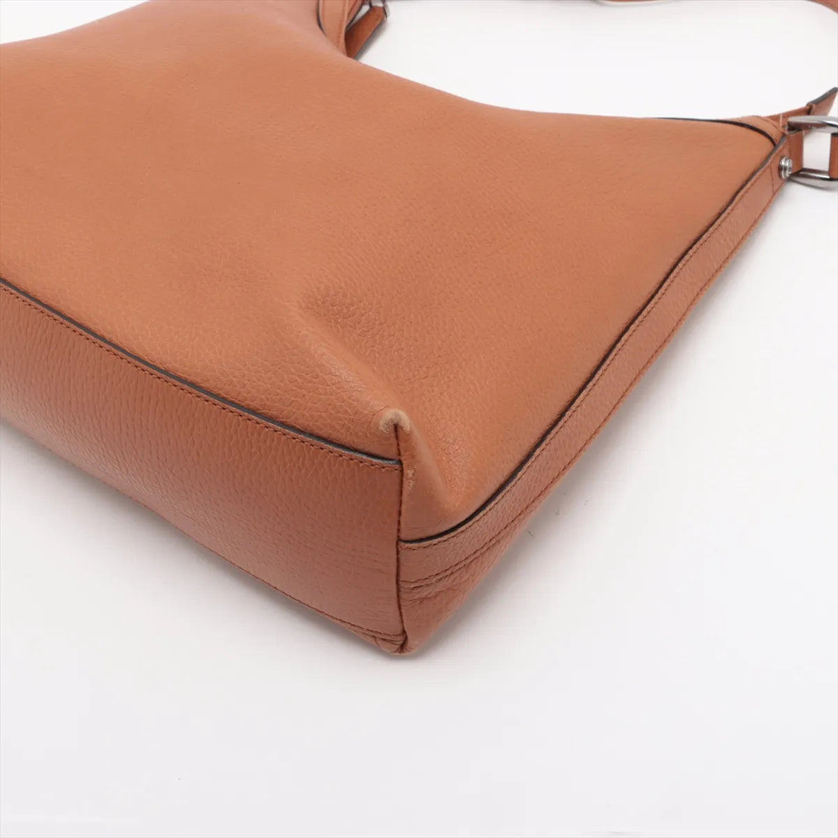 Gucci Leather Hobo Shoulder Bag Brown