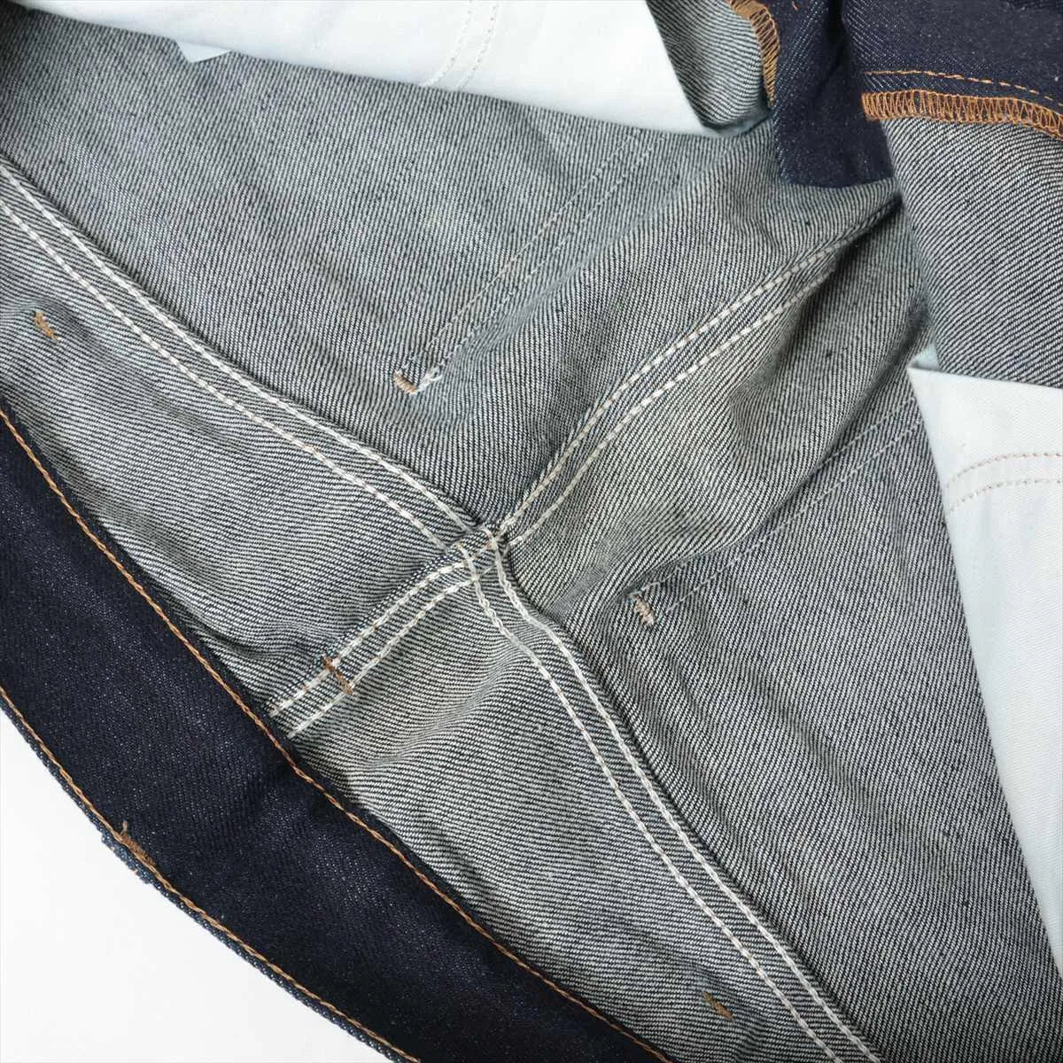 Gucci Cotton Denim Pants Navy Blue
