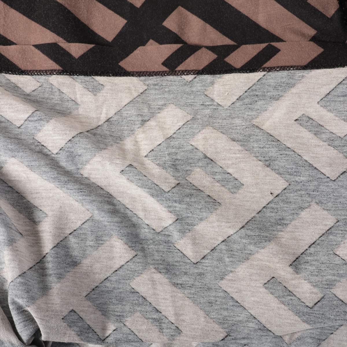 Fendi Zucca Cotton T-shirt Black × Brown