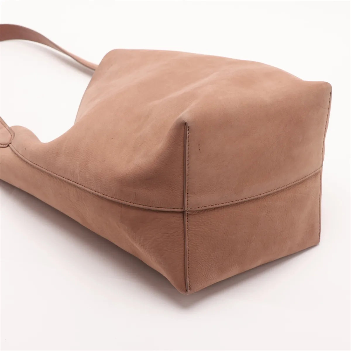 The Row Park Leather Medium Tote Shoulder Bag Brown