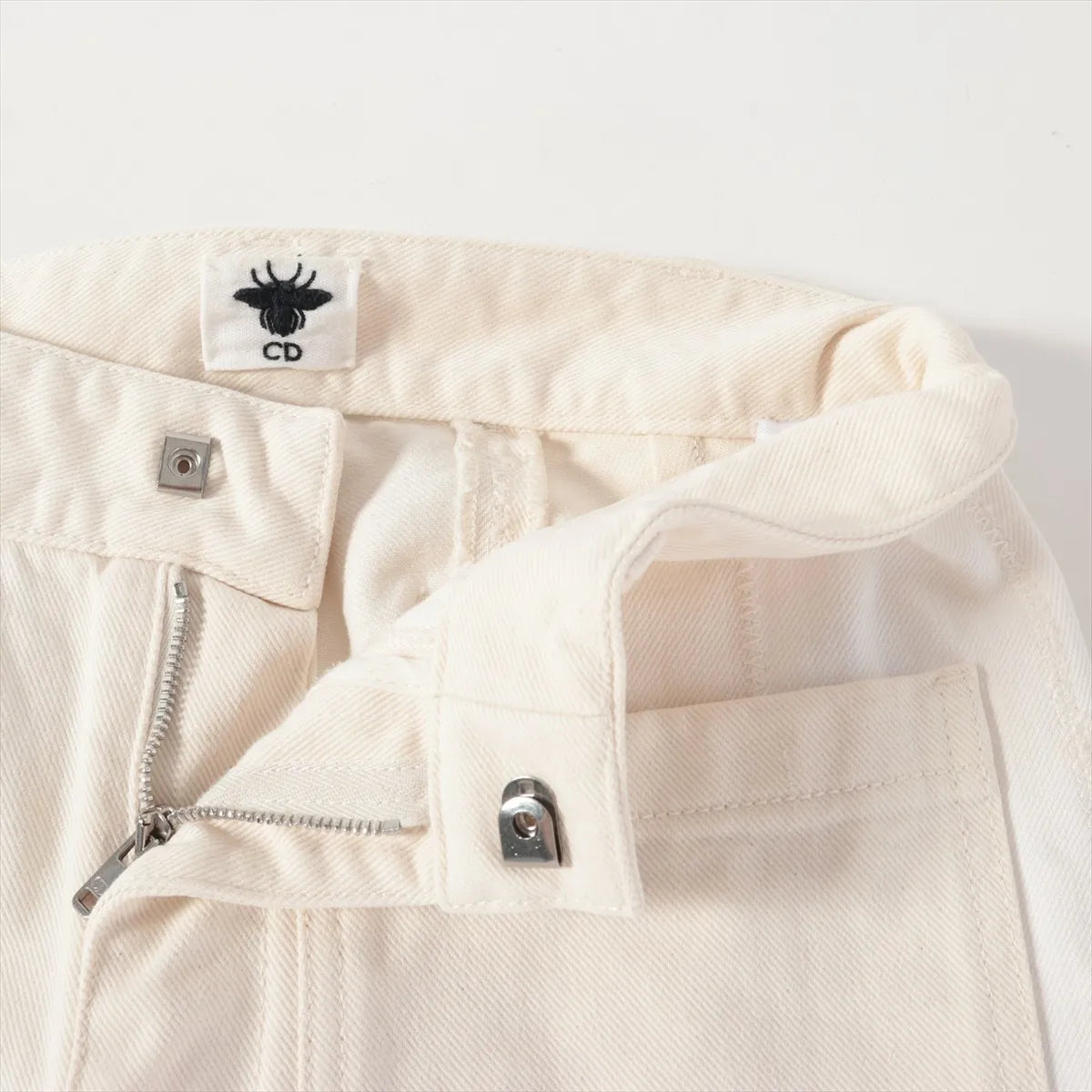Christian Dior Cotton Denim Pants White — product photo 4