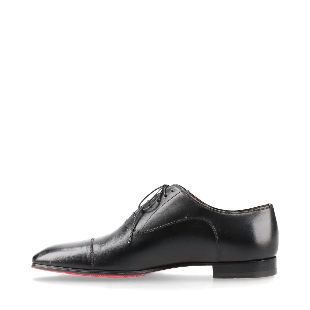 Christian Louboutin Leather Straight Tip Shoes Men's Black