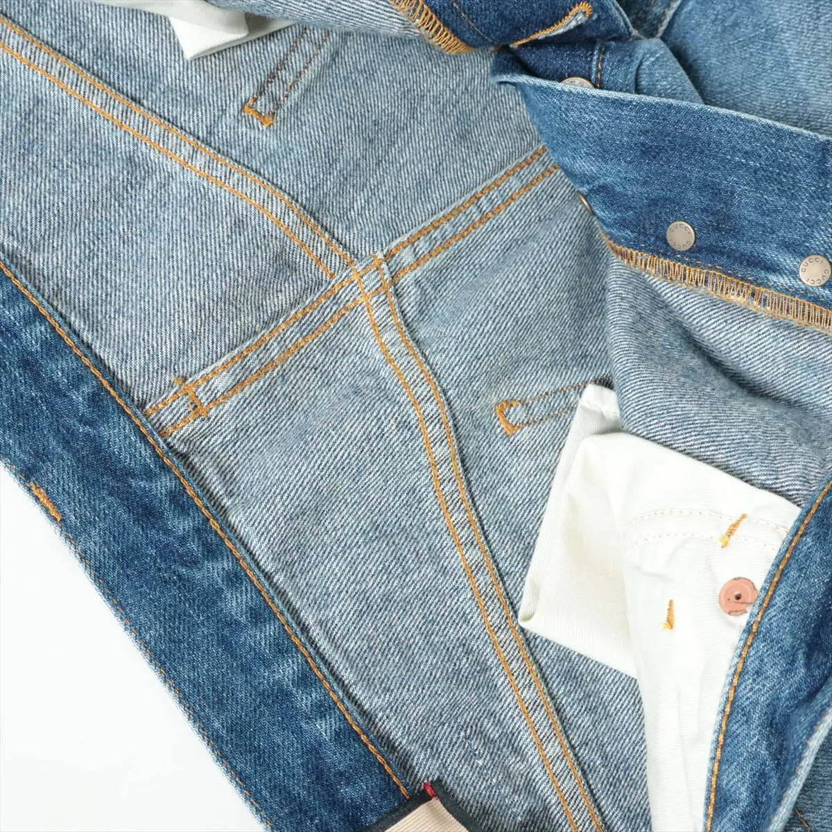 Gucci Button-down Cotton DenimShort Pant Blue