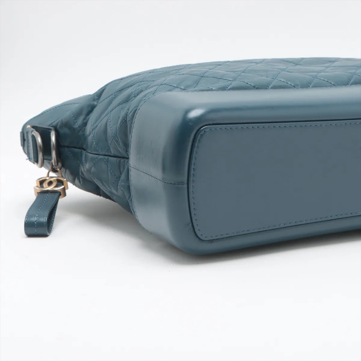 Chanel Gabrielle Doo Vintage Matelasse Calf Two-Way Tote Bag Navy Blue