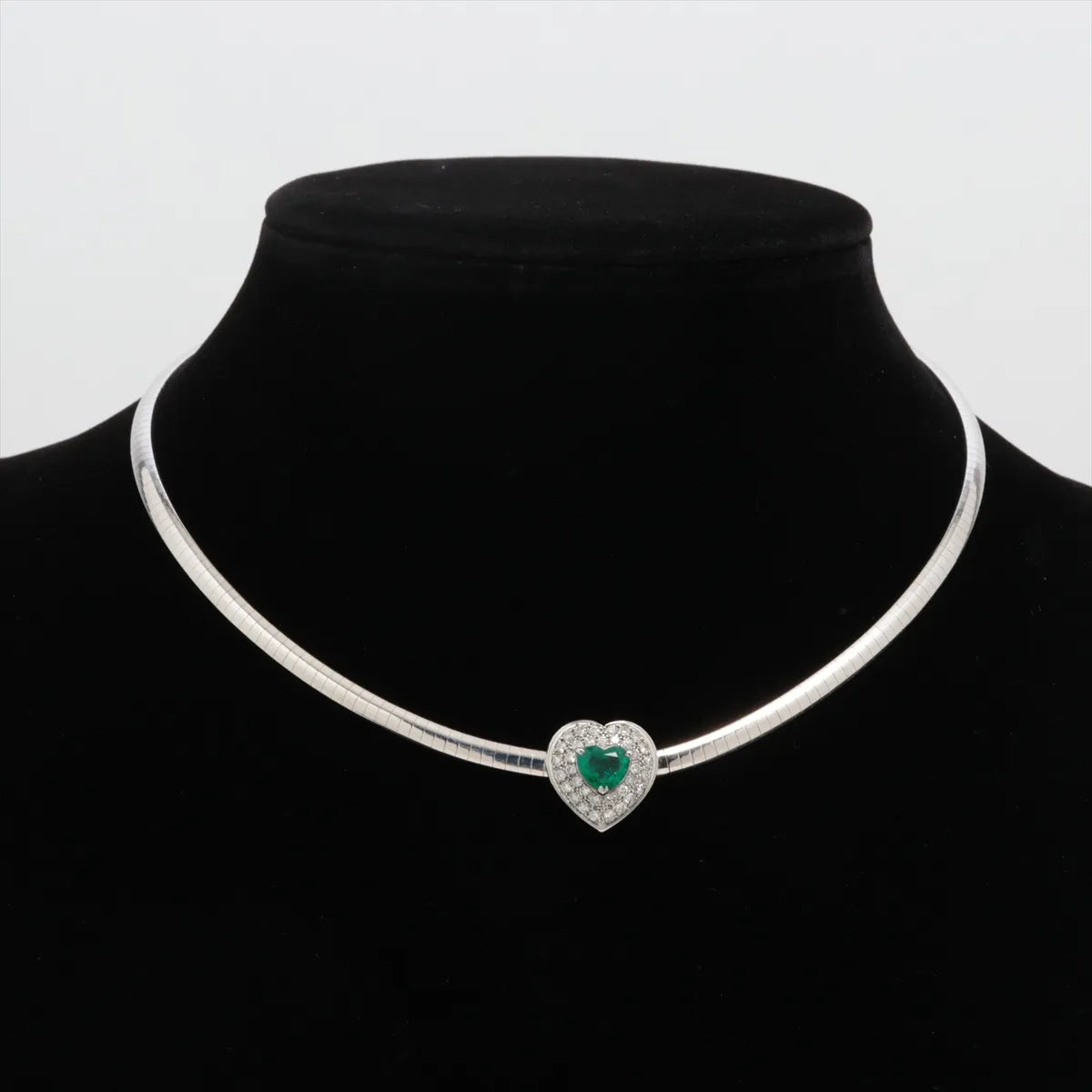 Emerald Heart Diamond Necklace