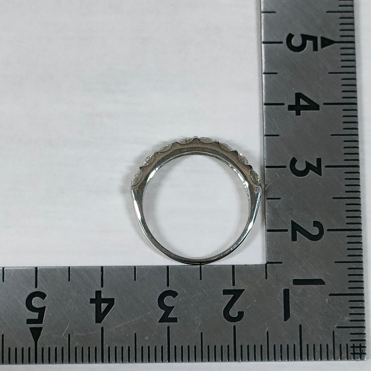 Pt900 Platinum 1.00 ct Diamond Band — JPN 11 — detail 5