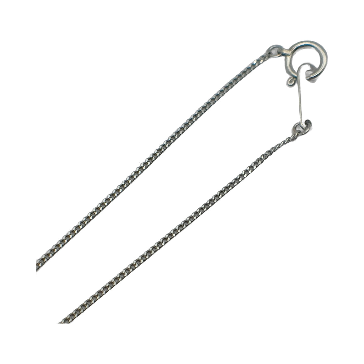 Platinum 1.08 ct Diamond Cluster Necklace — detail 3