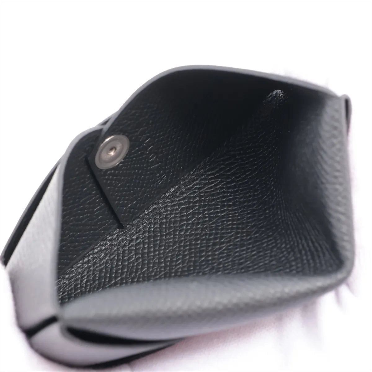Hermès Calvi Veau Epsom Card Case Black