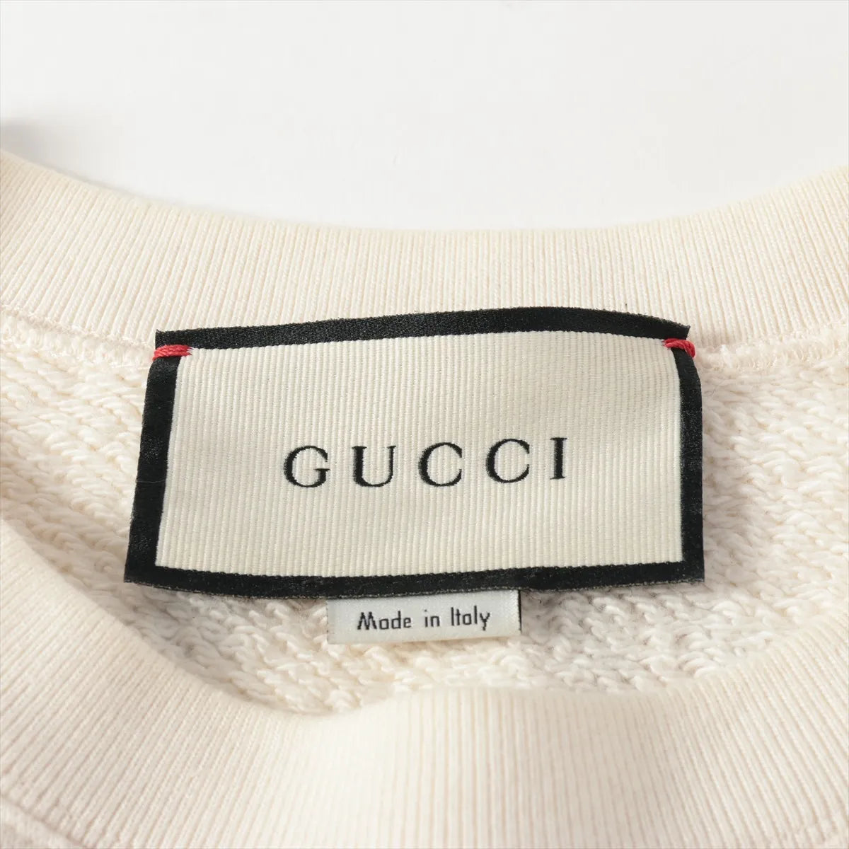 Gucci "Chateau Marmont Hollywood" Cotton Basic Knitted Sweater Cream