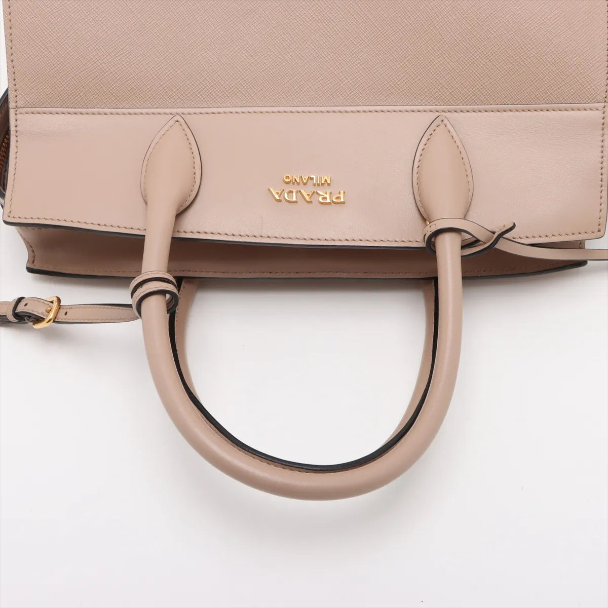 Prada Saffiano Leather Handbag Beige — product photo 5