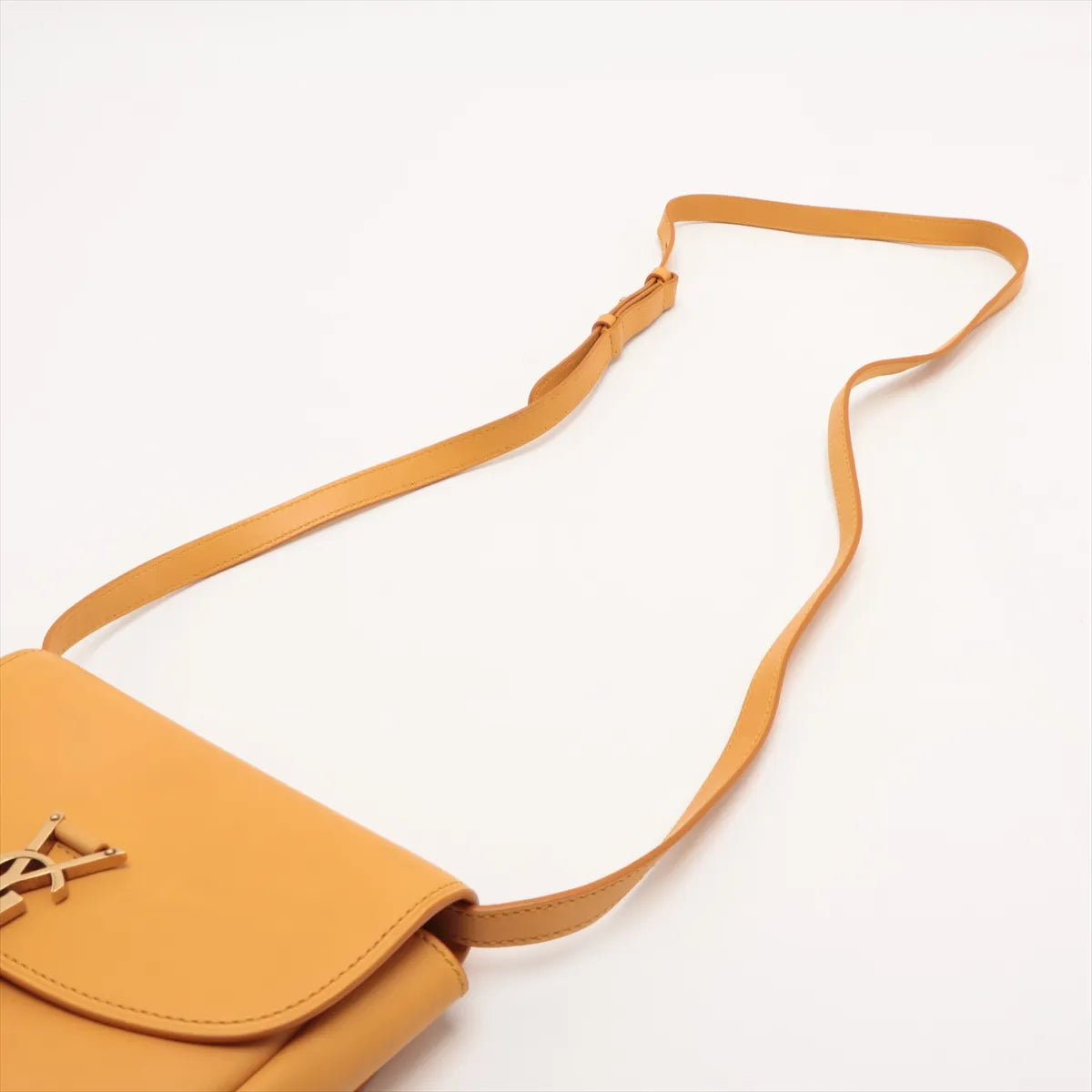 Saint Laurent Paris Kaia Leather Shoulder Bag Yellow