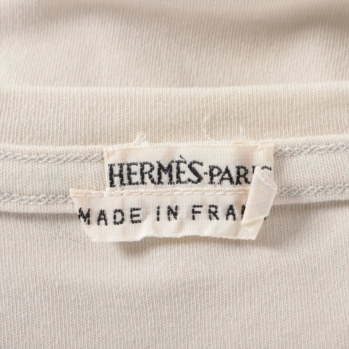 Hermes Margiela Cotton T-shirt Beige