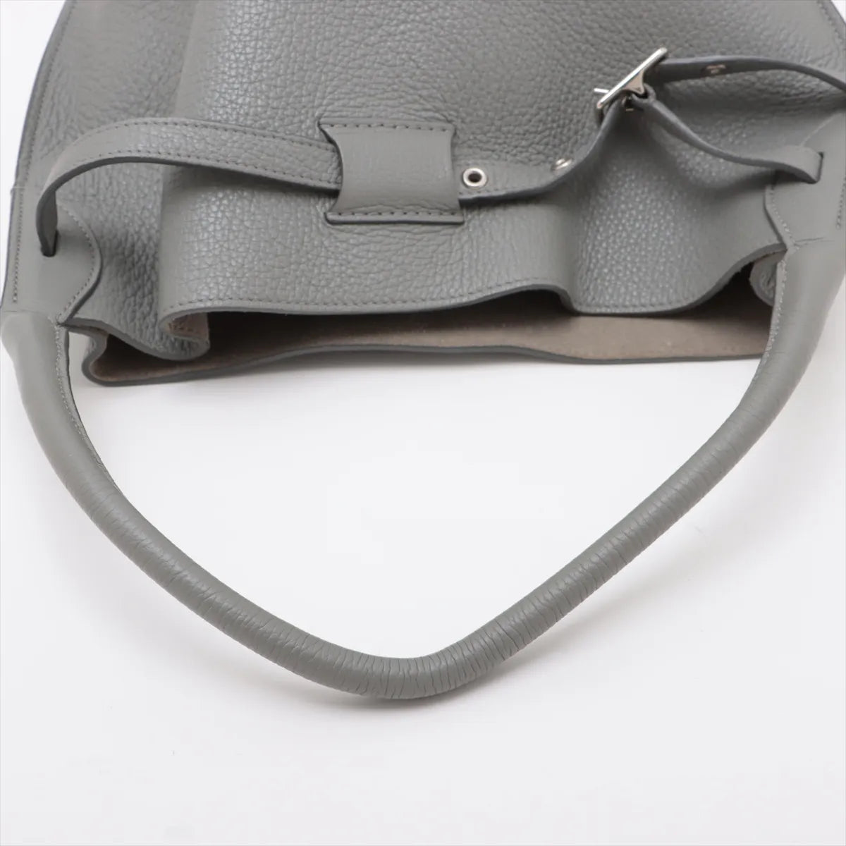 Top Celine Big Bag Bucket Leather Handbag Gray