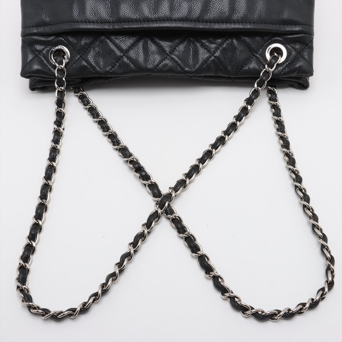Chanel CC Logo Matelasse Caviar Skin Chain Tote Bag Black * PREORDER *