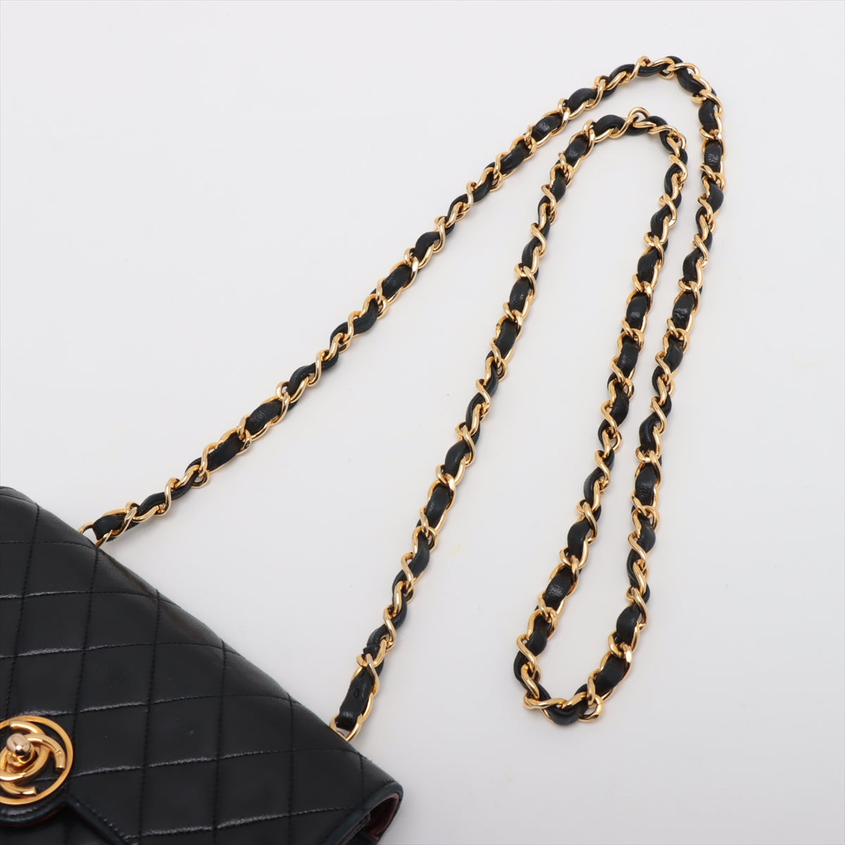 Chanel CC Logo Matelassé Lambskin Chain Shoulder Bag Black * PREORDER *