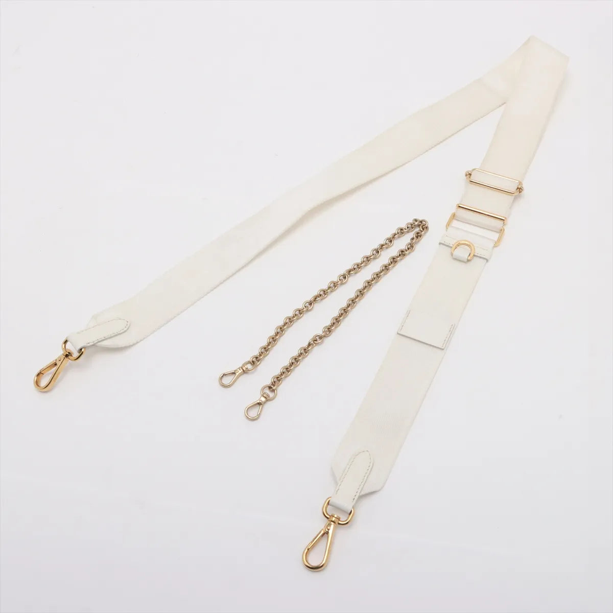 Prada Saffiano Leather Shoulder Bag White — product photo 5
