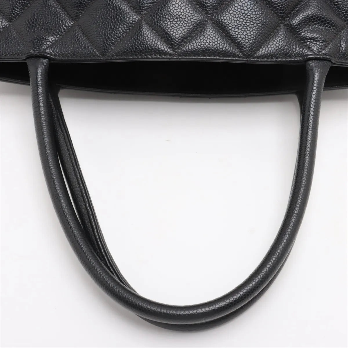 Chanel CC Logo Re-release Caviar Skin Tote Bag Black