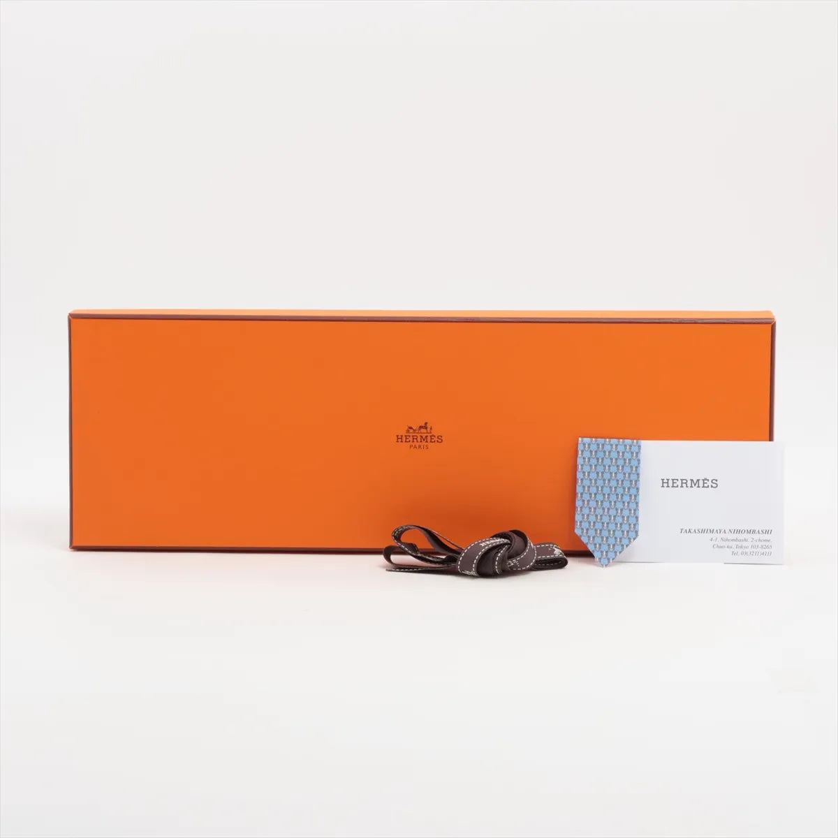 Hermès Cravate Twillbi Necktie Blue