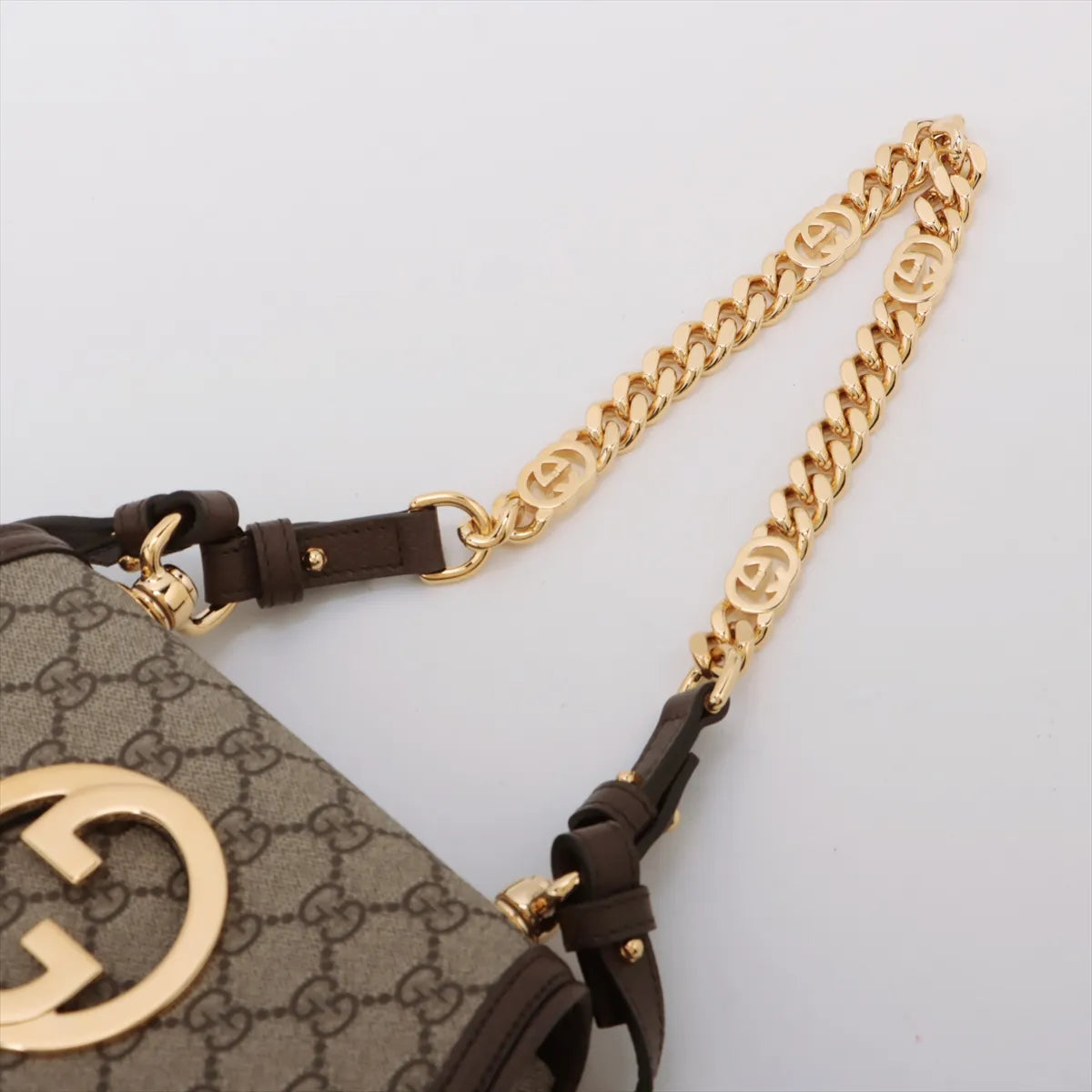 Gucci GG Supreme Blondie Two-Way Shoulder Bag Brown
