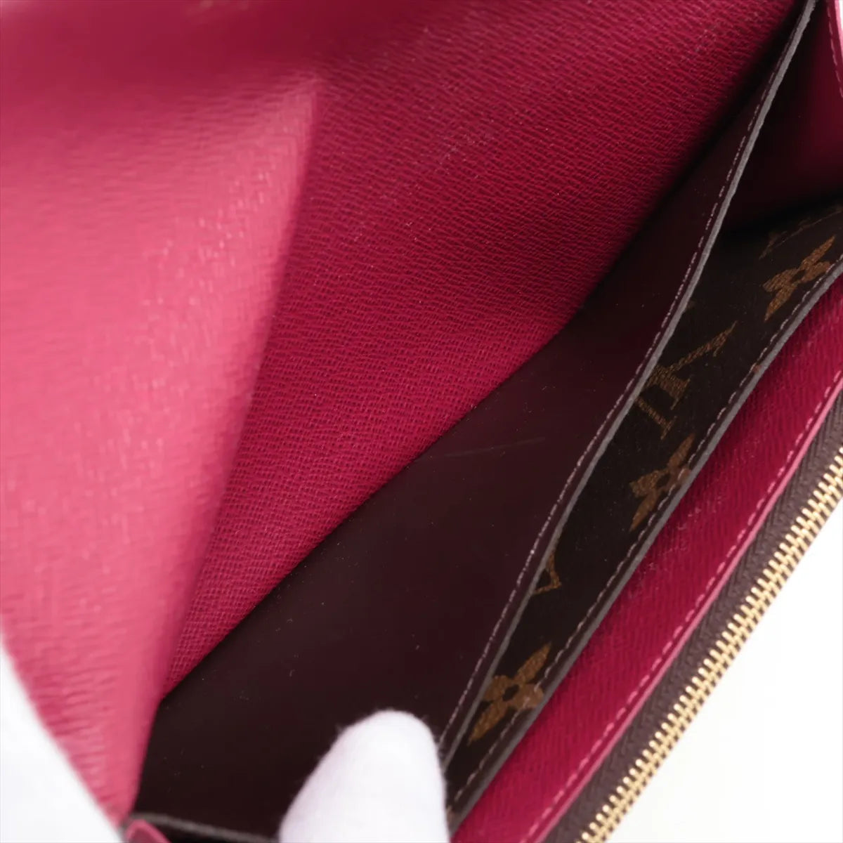 Louis Vuitton Monogram Emilie Wallet Fuchsia