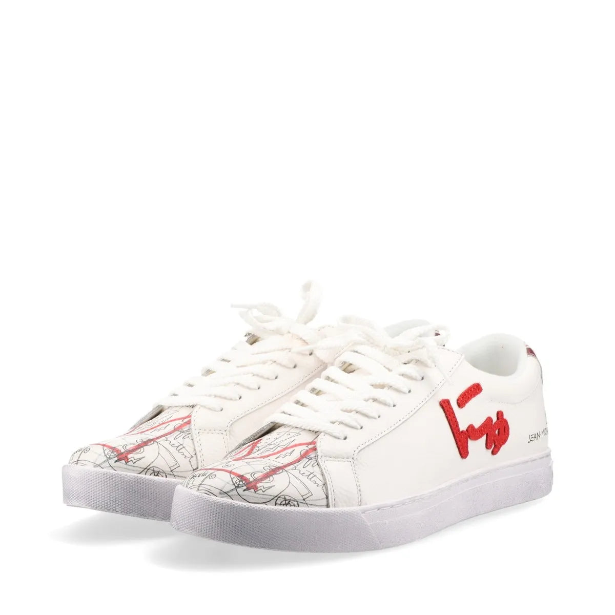 Sangacio x Basquiat Leather Sneaker White Limited Edition