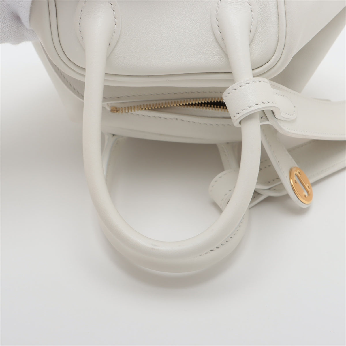 Hermes Lindy Mini 20 Veau Swift Shoulder Bag New White * PREORDER *