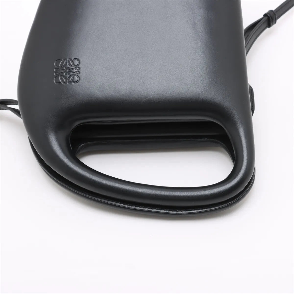Loewe Anagram Leather Two-Way Handbag Black
