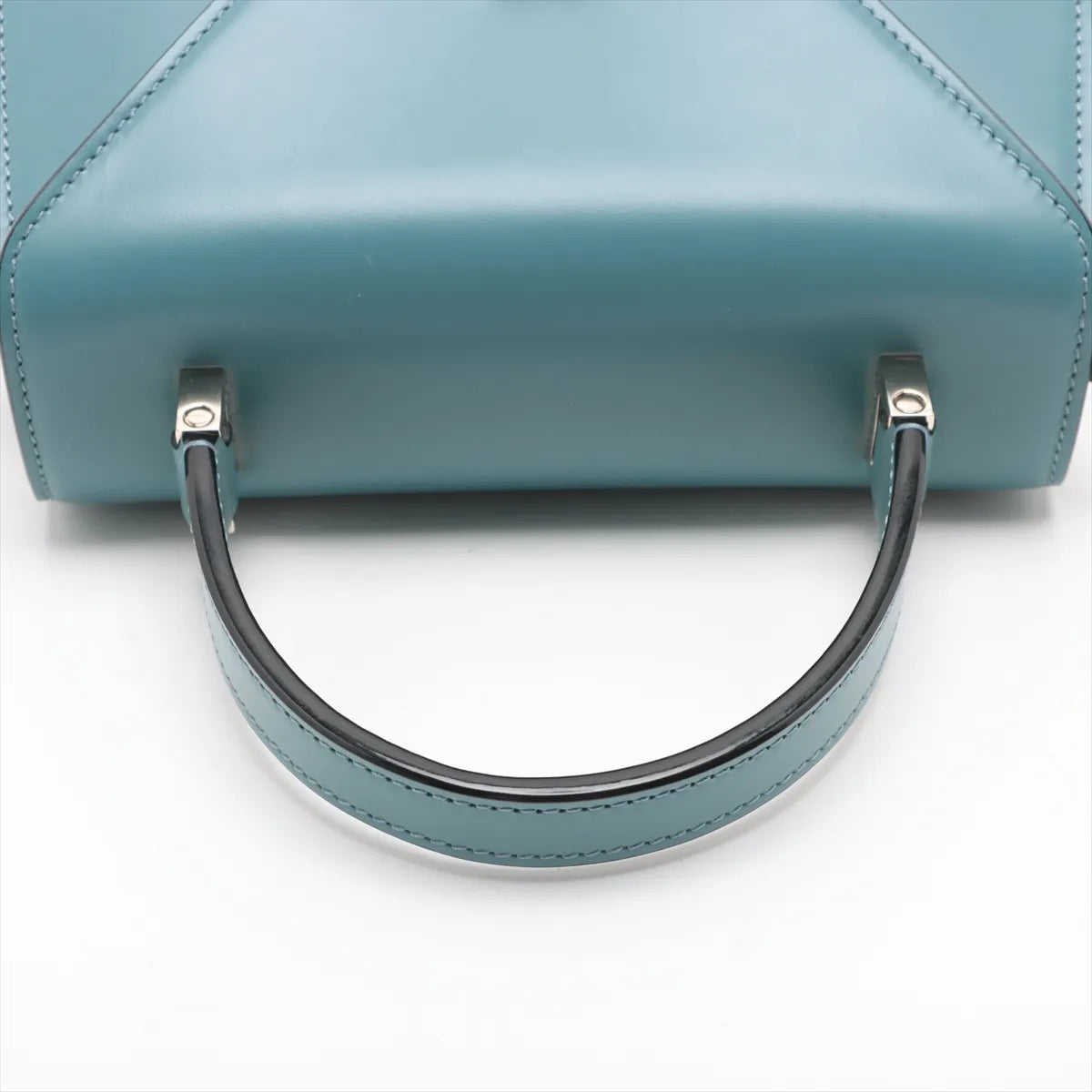 Valextra Iside Top Handle Mini Bag Blue