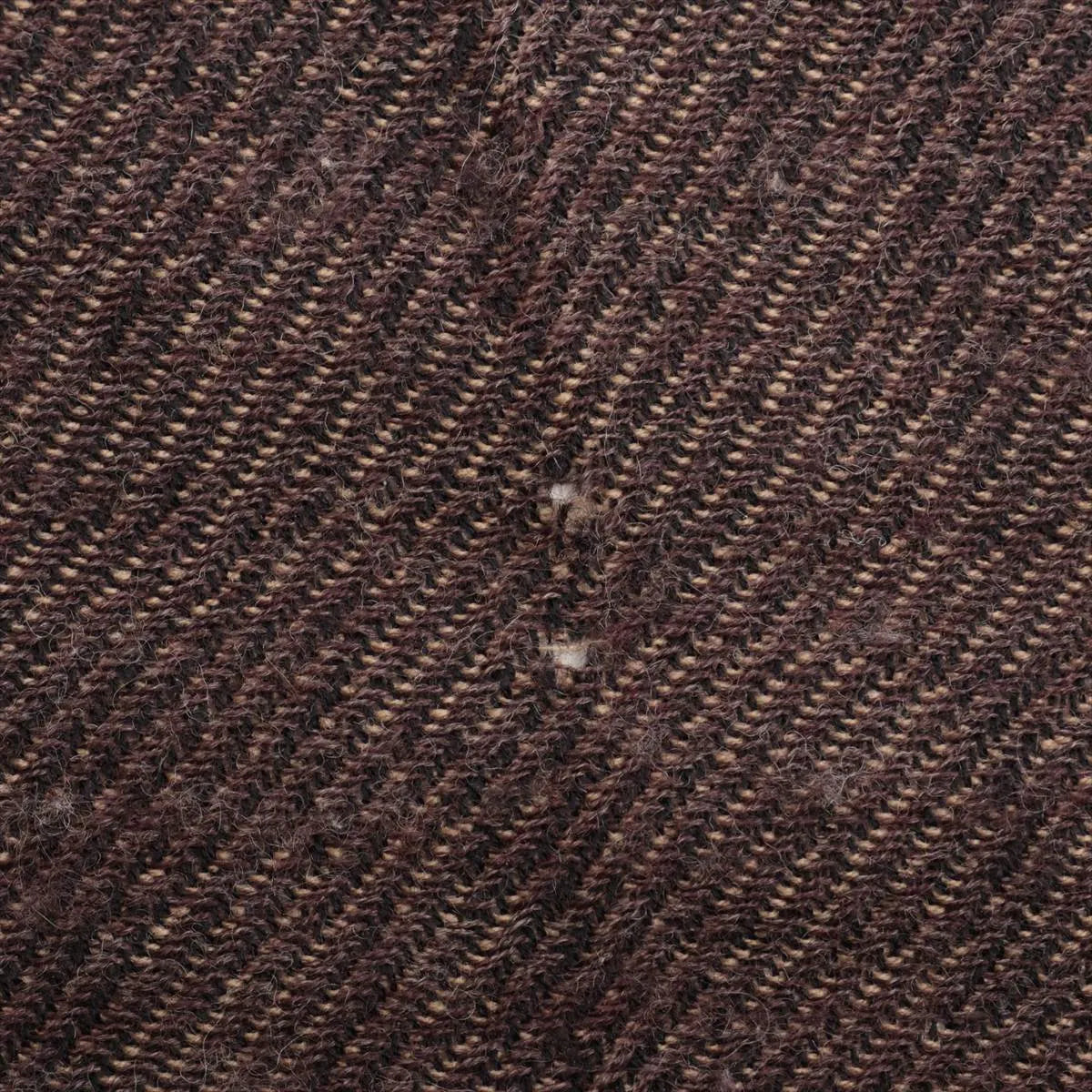 Fendi Logo Wool Scarf Brown x Beige