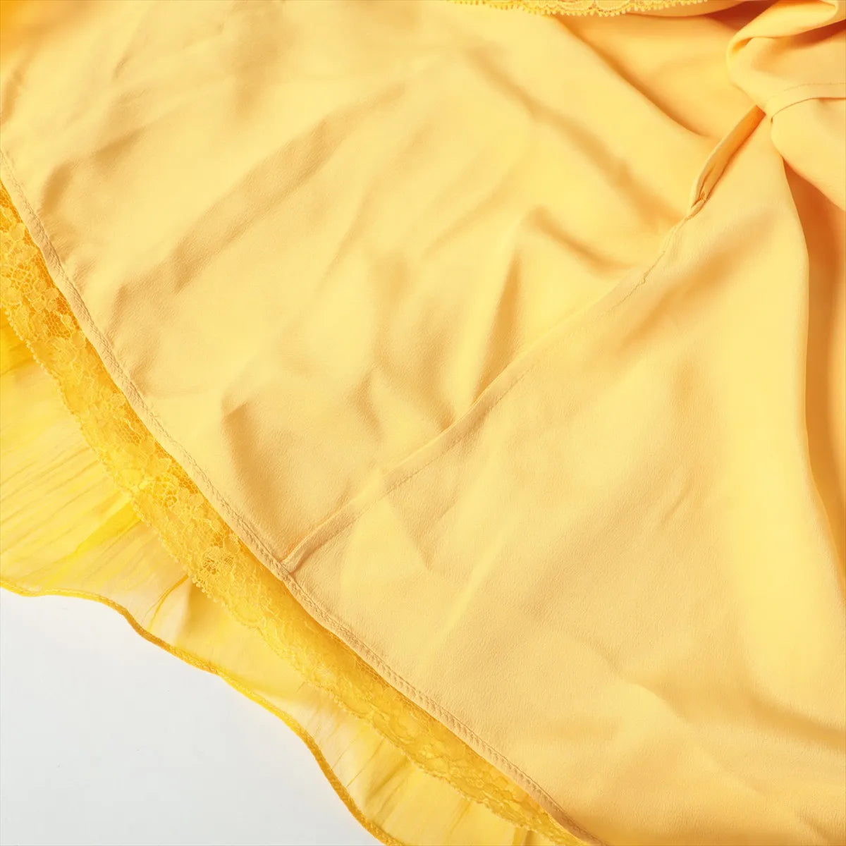 Gucci Silk Chiffon Dress Yellow