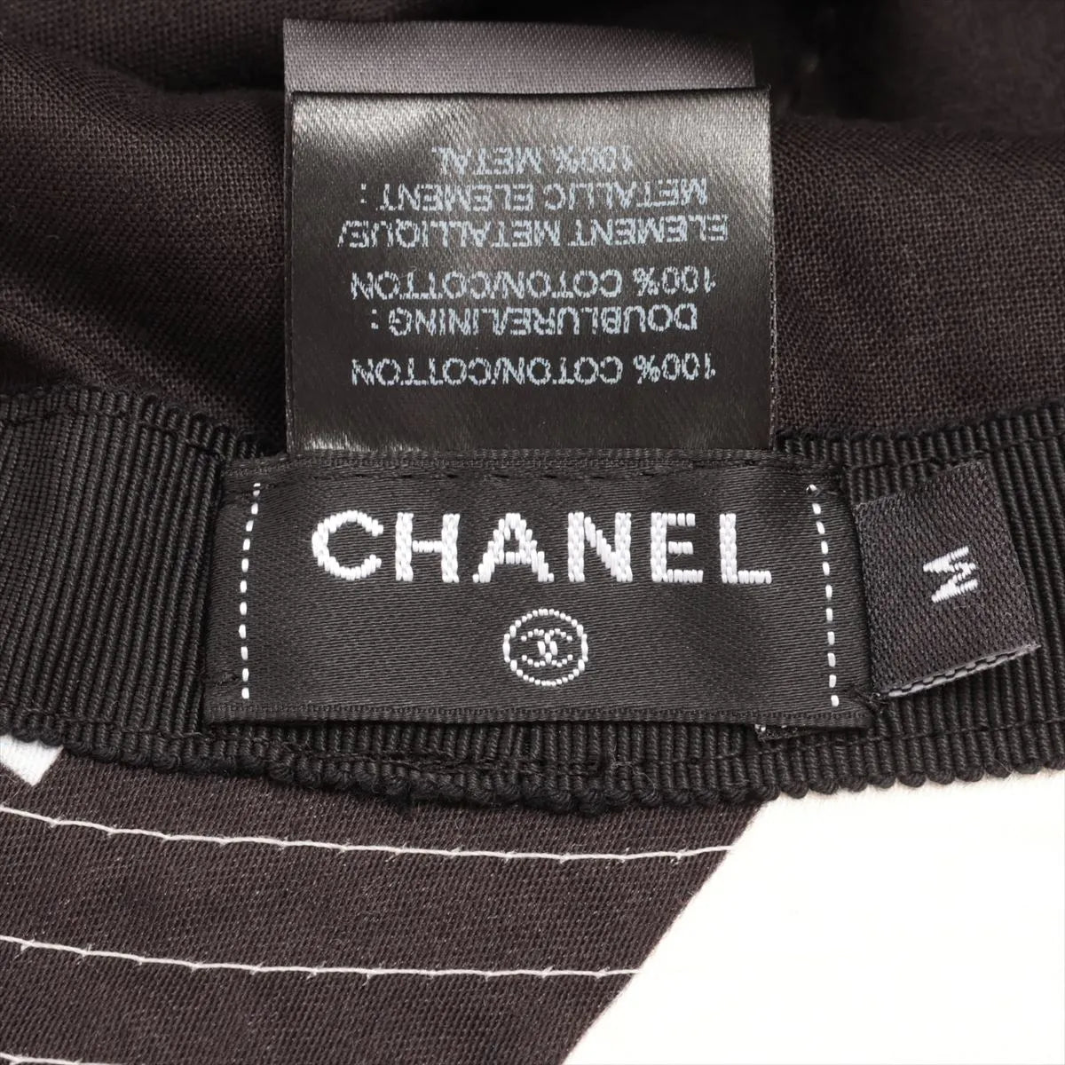 Chanel CC Logo Cotton Bucket Hat Multicolor