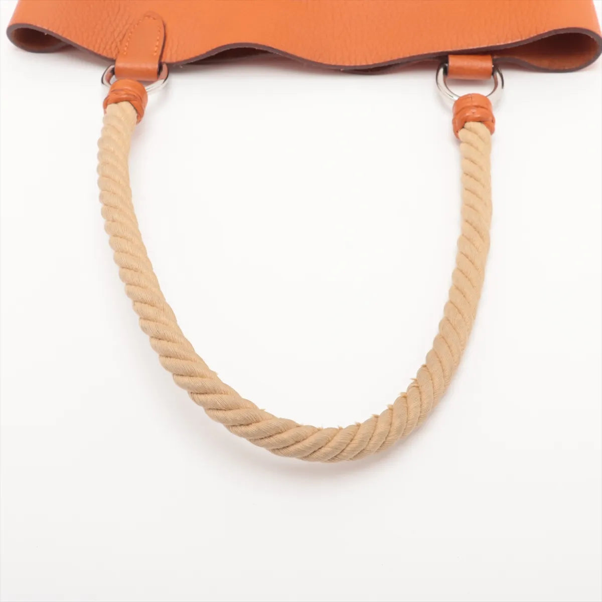 Hermès Mangeoire PM Taurillon Clemence Orange