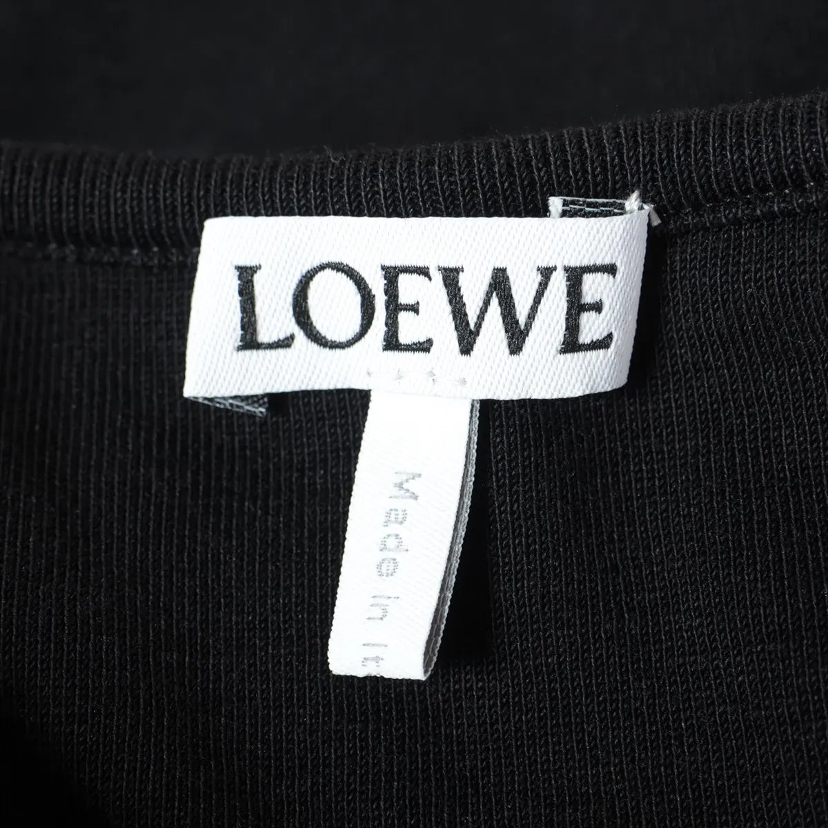 Loewe Cotton Bodycon Long Dress Black