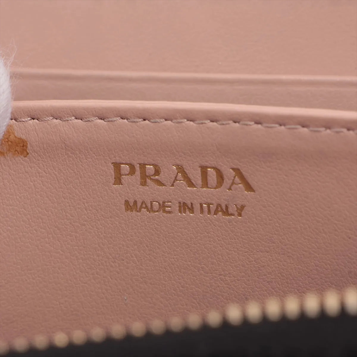 Prada Saffiano Bow Leather Coin Purse Black