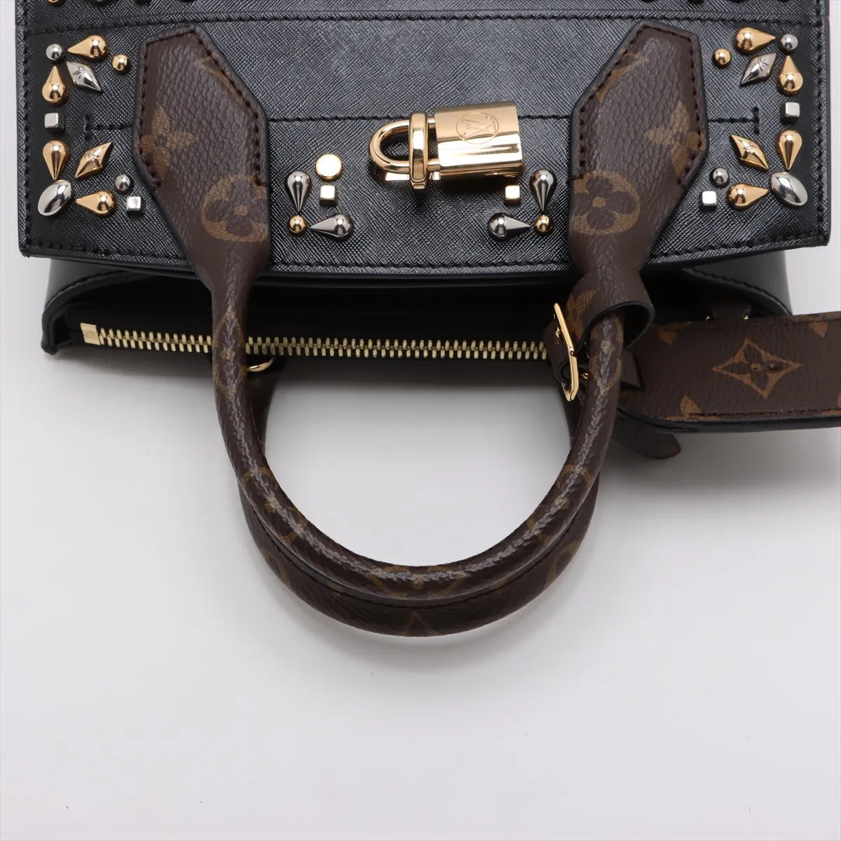 Louis Vuitton Monogram Rhinestone Mini City Steamer Black
