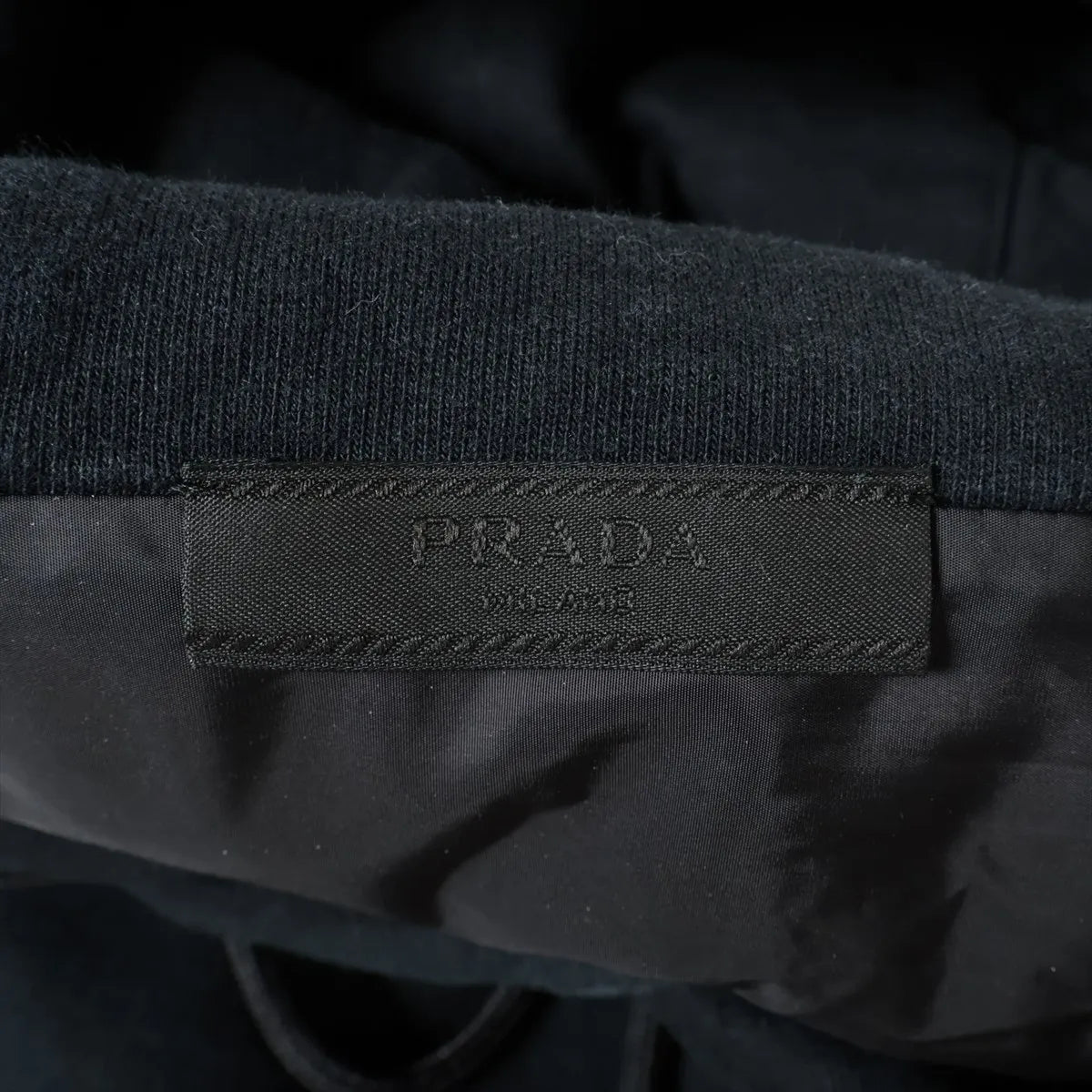 Prada Cotton Hoodie Jacket and Pants Black