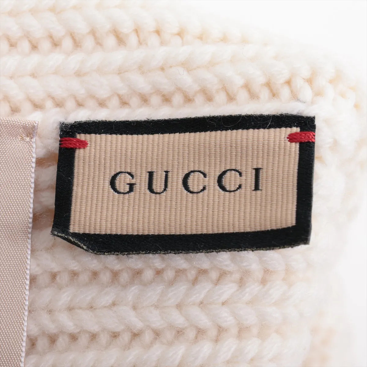 Gucci Double G Wool Cashmere Hat White