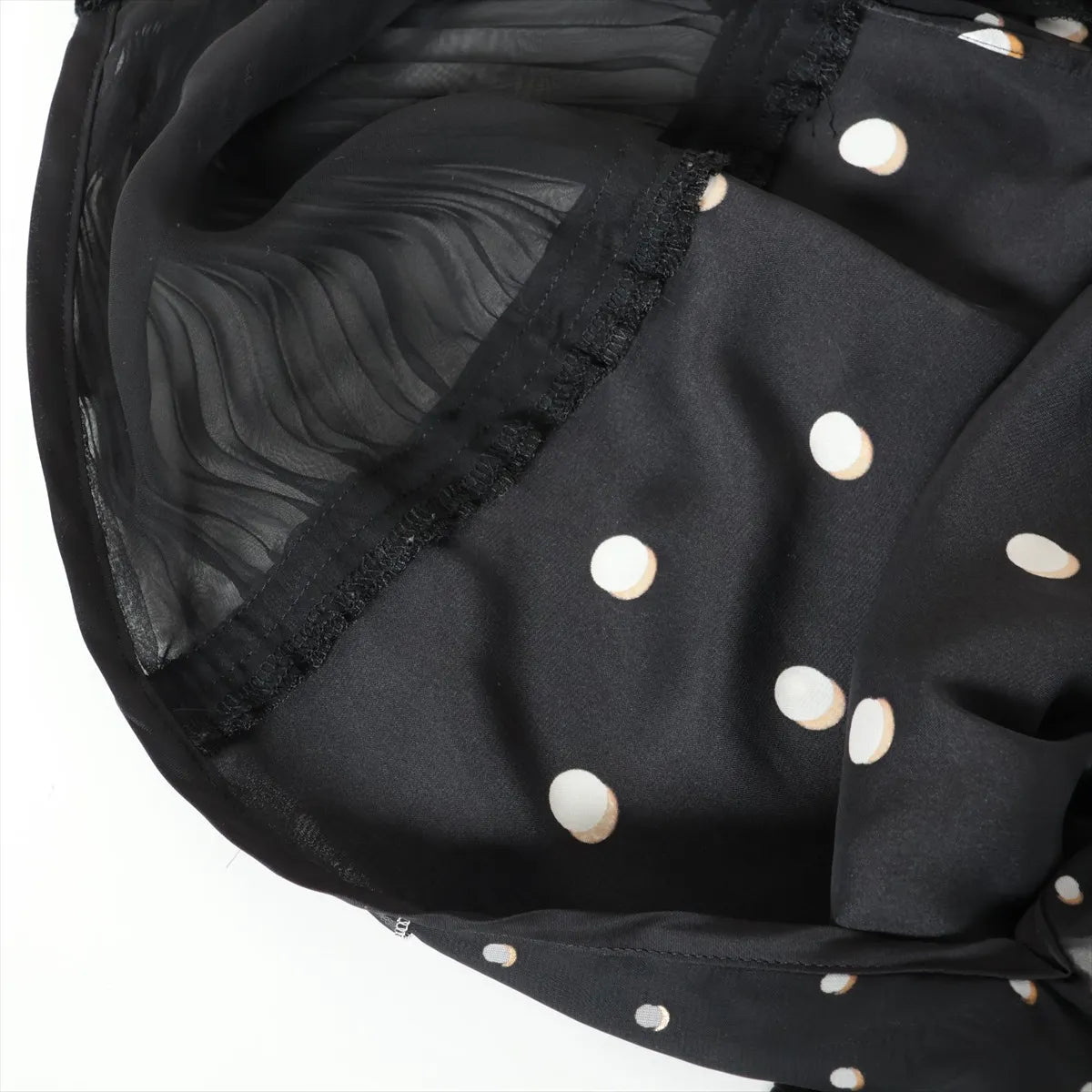 Sacai Mock Neck Polka Dot Jumpsuit Black
