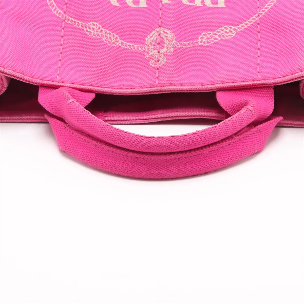 Prada Canapa Canvas Two-Way Handbag Hot Pink
