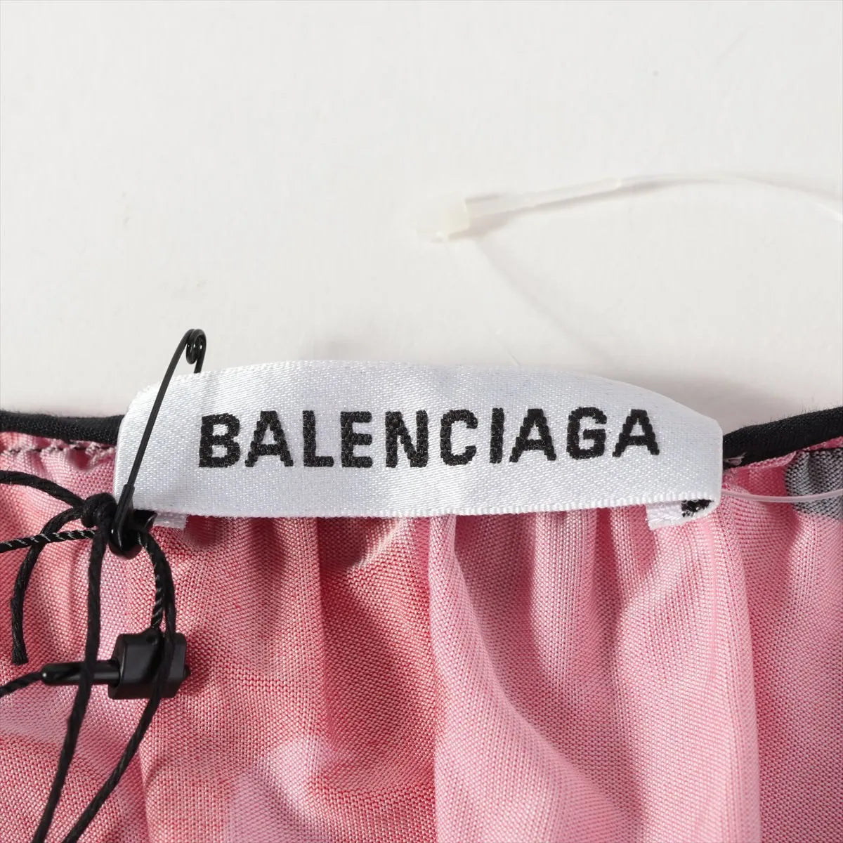 Balenciaga Rayon Long Sleeve Dress Multicolor