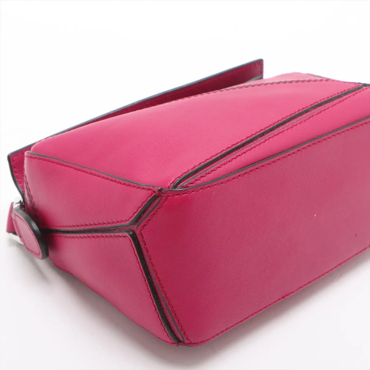 Loewe Mini Puzzle Bag Leather Two-Way Shoulder Bag Bordeaux
