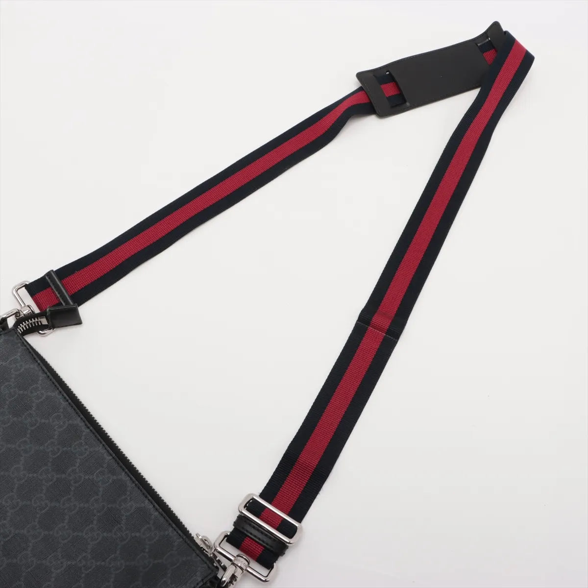 Gucci Black GG Supreme Canvas Night Courier Messenger Bag