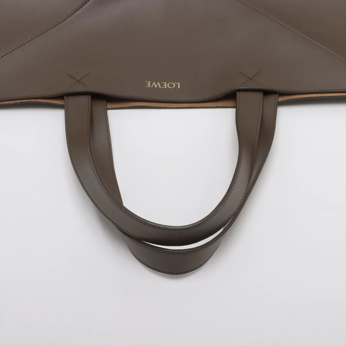 Loewe Puzzle Fold XXL Leather Tote Bag Brown