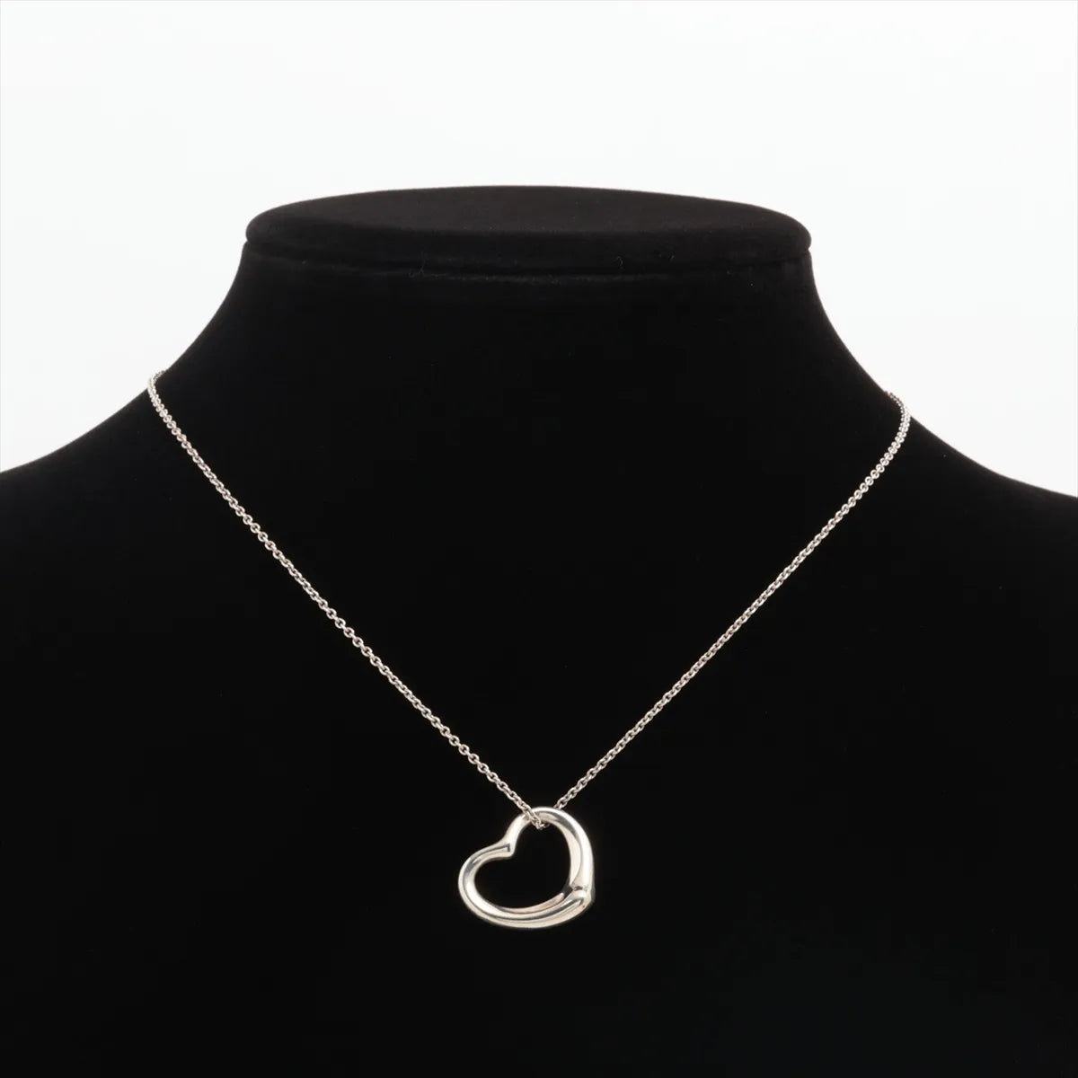Tiffany & Co. Open Heart Necklace Silver