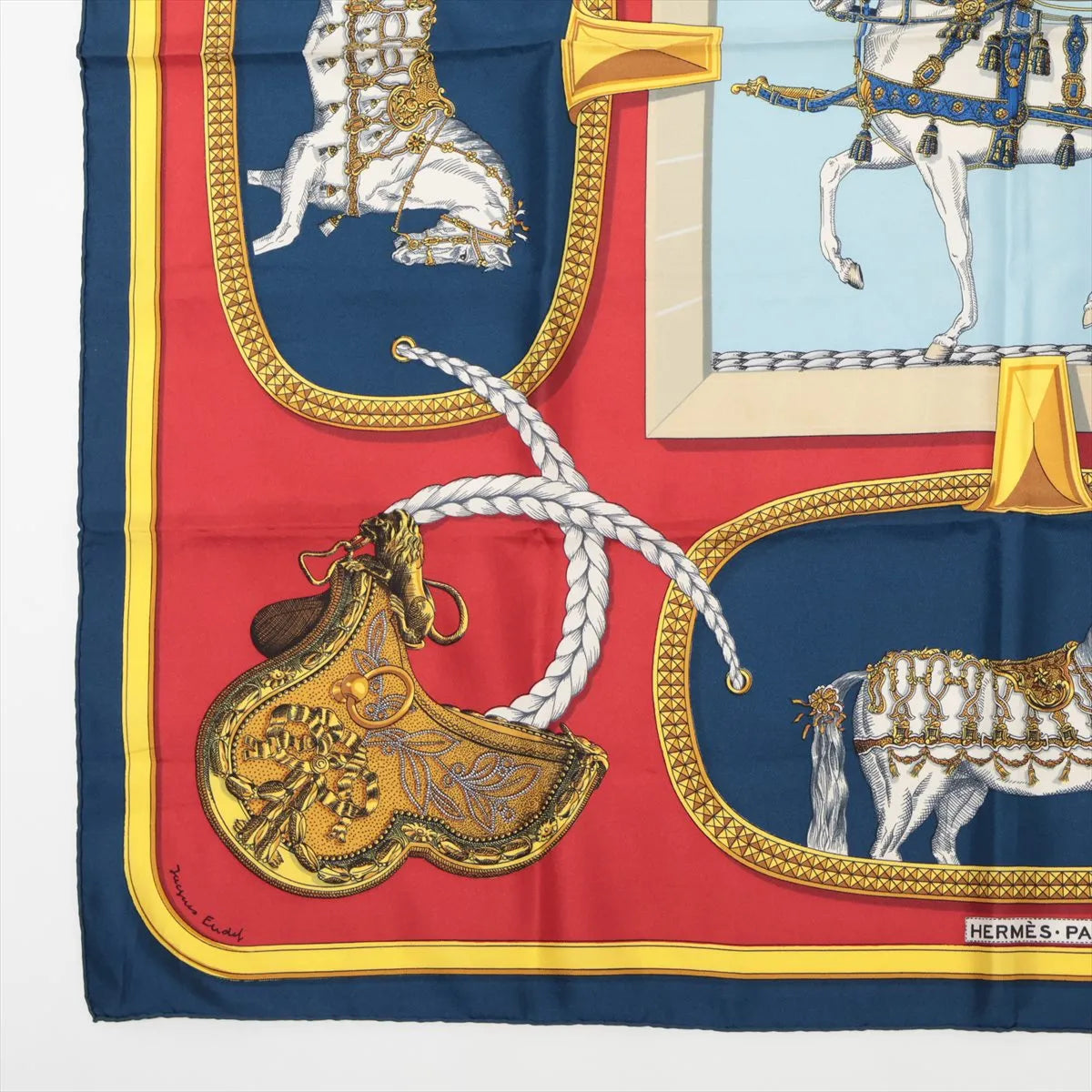 Hermès Carré 90 Grand Apparat Horses Scarf