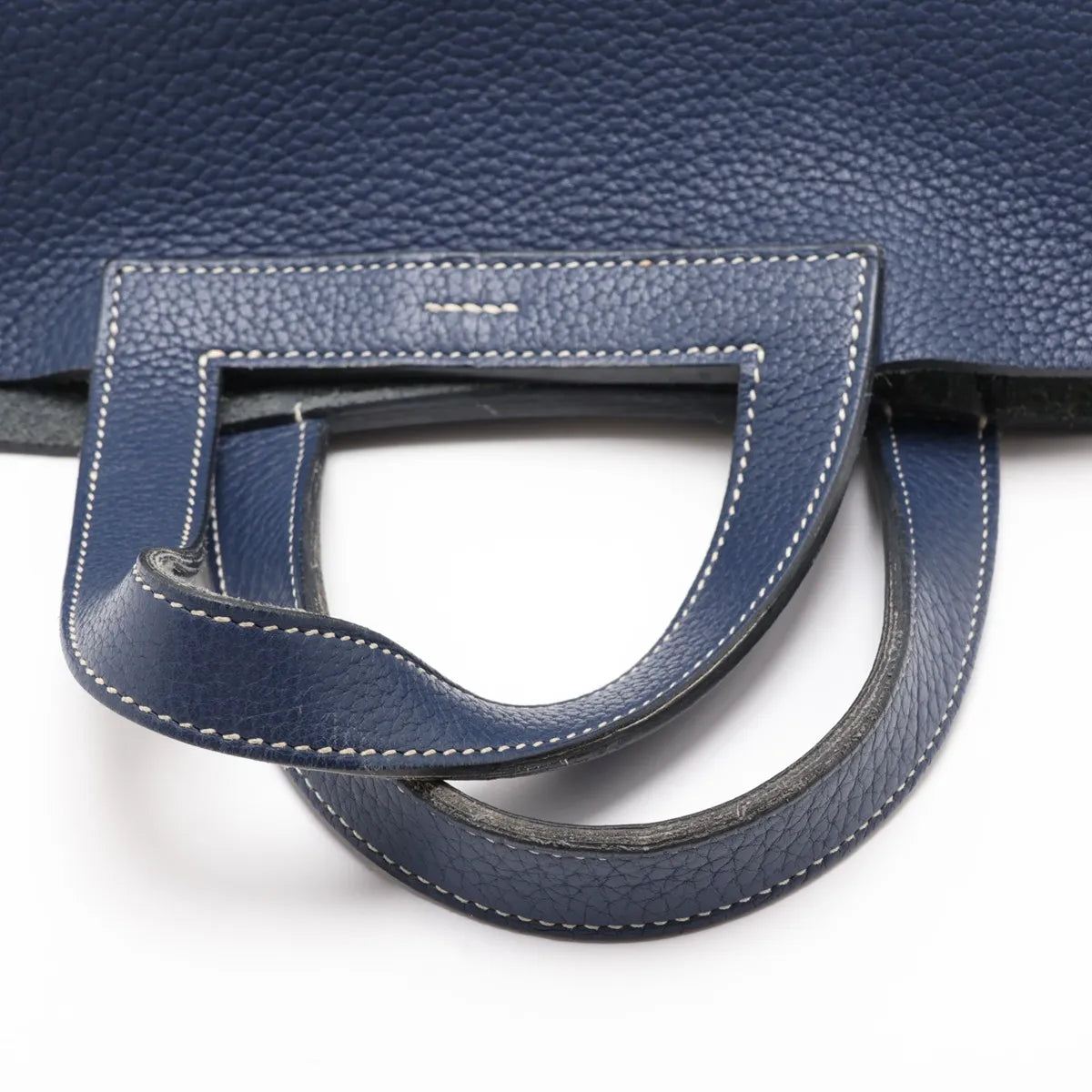 Hermes Halzan 31 Taurillon Clemence Blue Sapphire