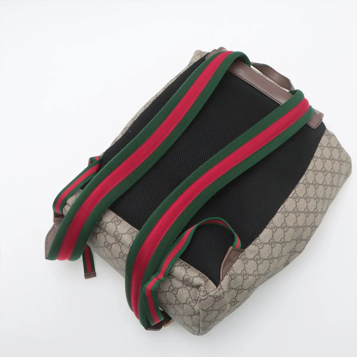 Gucci GG Supreme Cat Head Drawstring Backpack Ebony x Beige